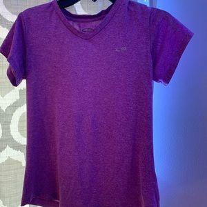 Purple Dry Fit Workout Shirt